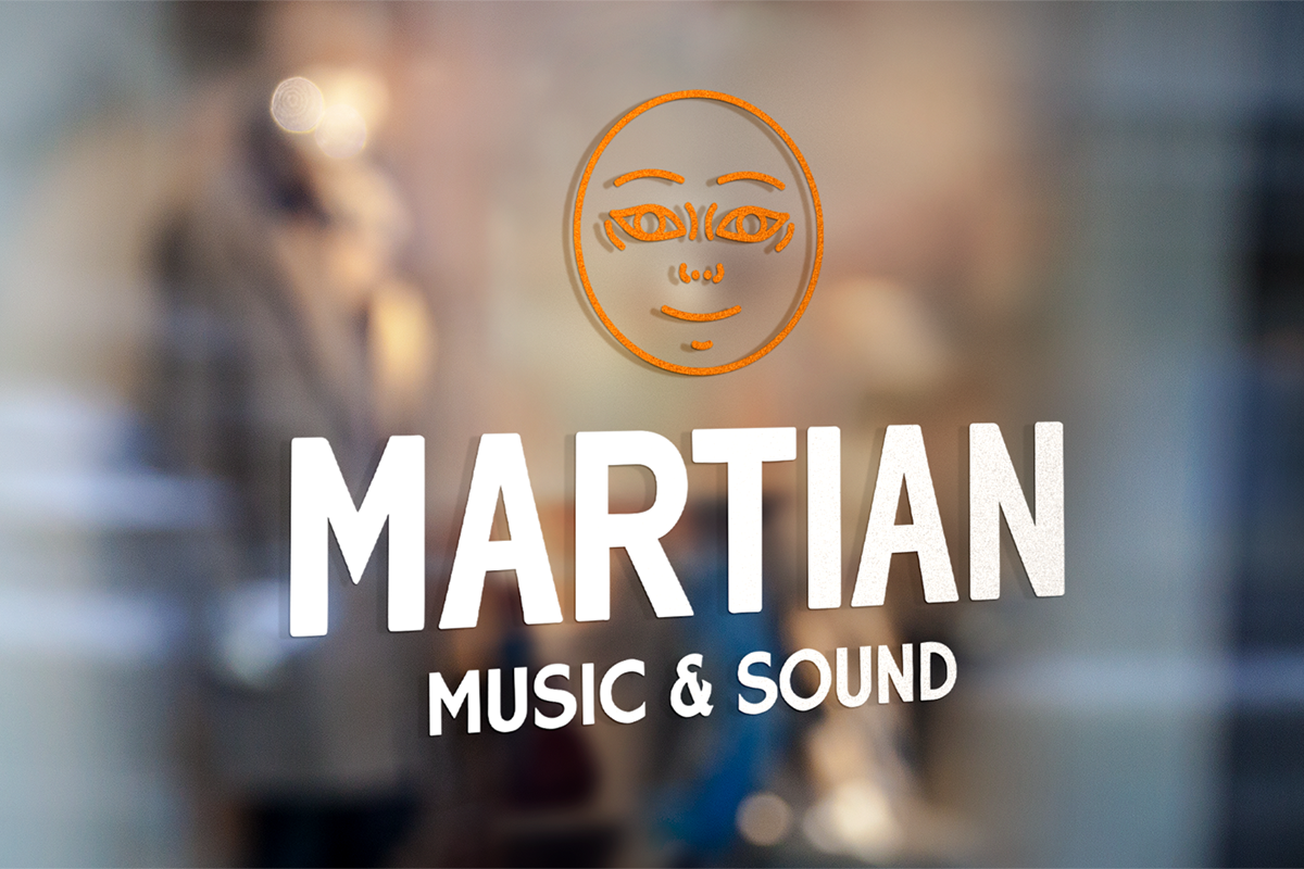 Martian Music & Sound - Door Sign